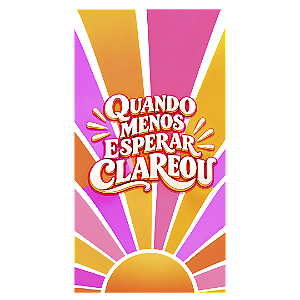 Capa Faixa Lateral Sublimado - Quando Menos Esperar Clareou