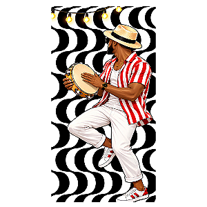 Capa Faixa Lateral Sublimado - Roda de Samba