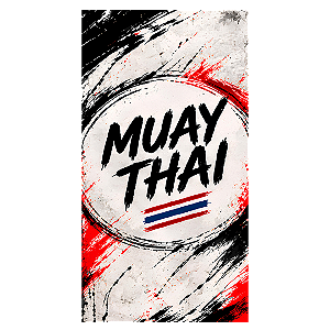 Capa Faixa Lateral Sublimado - Muay Thai