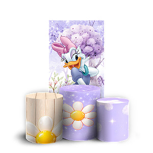 Capas Faixa Lateral e Trio Cilindro Sublimado Veste Fácil - Margarida Disney