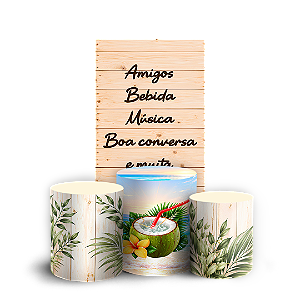 Capas Faixa Lateral e Trio Cilindro Sublimado Veste Fácil - Resenha Tropical