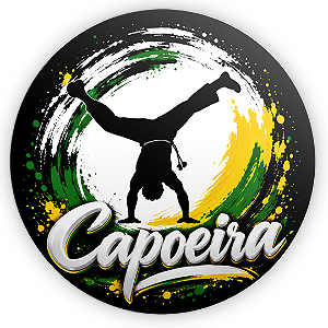 Capa Painel Redondo Sublimado - Capoeira
