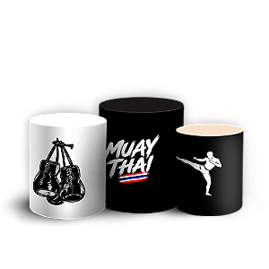 Capas Trio Cilindro Sublimado Veste Fácil - Muay Thai