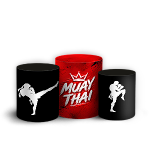 Capas Trio Cilindro Sublimado Veste Fácil - Muay Thai