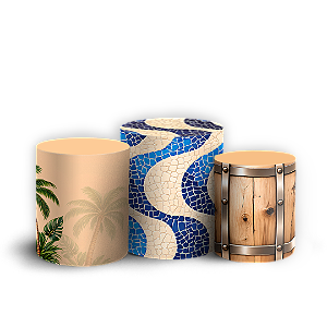 Capas Trio Cilindro Sublimado Veste Fácil - Roda de Samba