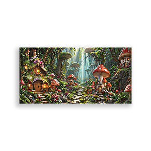 Capa Painel Retangular Sublimado - Floresta Alice