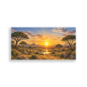 Capa Painel Retangular Sublimado - Rei Leão - Savana