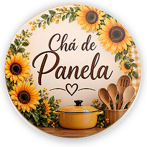 Capa Mini Painel Sublimado - Chá de Panela