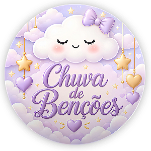 Capa Mini Painel Sublimado - Chuva de Bênçãos