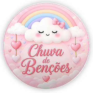 Capa Mini Painel Sublimado - Chuva de Bênçãos