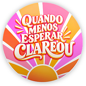 Capa Mini Painel Sublimado - Quando Menos Esperar Clareou