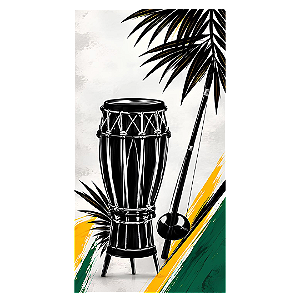 Capa Mini Faixa Lateral Sublimado - Capoeira