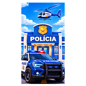 Capa Faixa Lateral Sublimado - Polícia