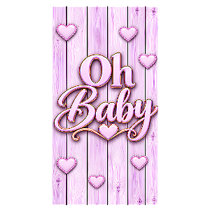 Capa Faixa Lateral Sublimado - Ursinho Oh Baby