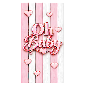 Capa Faixa Lateral Sublimado - Ursinho Oh Baby