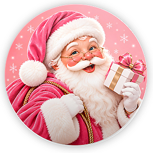 Capa Painel Redondo Sublimado - Feliz Natal