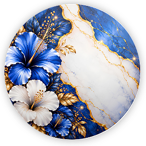 Capa Painel Redondo Sublimado - Tropical Floral