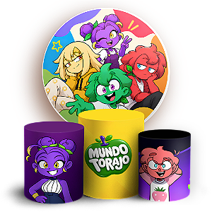 Capas Painel Redondo e Trio Cilindro Sublimado - Mundo Torajo