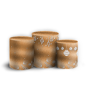 Capas Trio Cilindro Sublimado Veste Fácil - Natal
