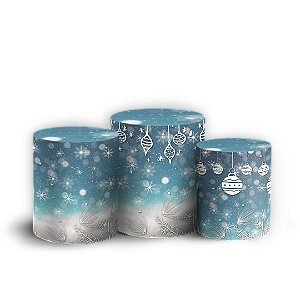 Capas Trio Cilindro Sublimado Veste Fácil - Natal