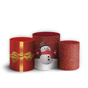 Capas Trio Cilindro Sublimado Veste Fácil - Natal