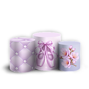 Capas Trio Cilindro Sublimado Veste Fácil - Bailarina