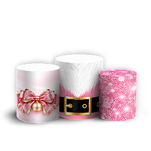 Capas Trio Cilindro Sublimado Veste Fácil - Feliz Natal