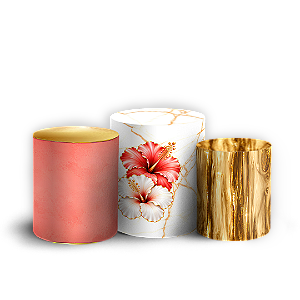 Capas Trio Cilindro Sublimado Veste Fácil - Tropical Floral