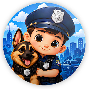 Capa Mini Painel Sublimado - Polícia