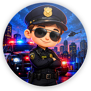 Capa Mini Painel Sublimado - Polícia