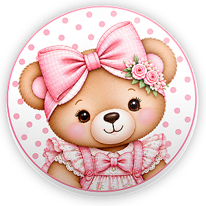 Capa Mini Painel Sublimado - Ursinho Oh Baby