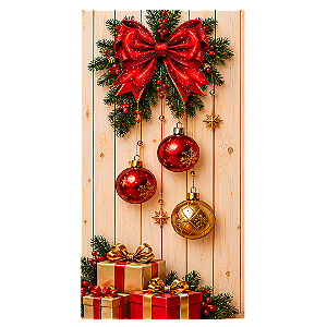 Capa Mini Faixa Lateral Sublimado - Feliz Natal