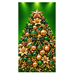 Capa Mini Faixa Lateral Sublimado - Natal Verde