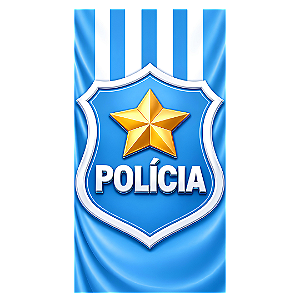 Capa Mini Faixa Lateral Sublimado - Polícia