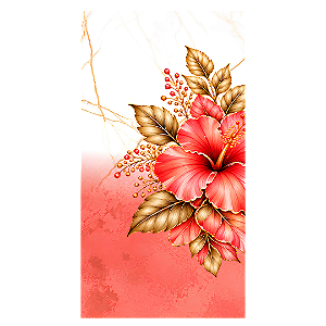 Capa Mini Faixa Lateral Sublimado - Tropical Floral