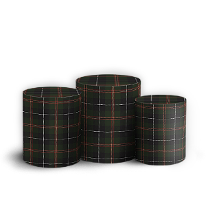 Capas Trio Cilindro Sublimado Veste Fácil - Xadrez