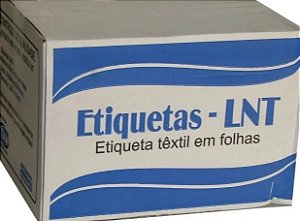 Caixa Etiquetas de Composição em branco LNT 1-2-3-4