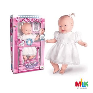 Boneca Bebê Milk Oracao Pai Nosso