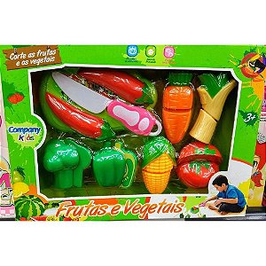 Brinquedo Kit Comidinhas Frutas e Vegetais