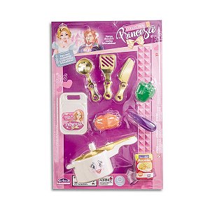 Brinquedo Kit Cozinheiro Princesas com 9 peças