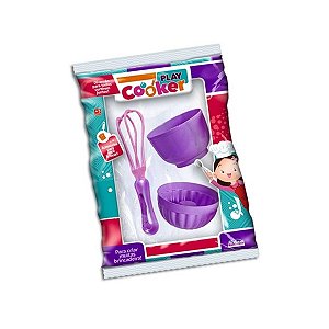 Brinquedo Kit de Acessórios para Fazer Bolo de Brinquedo