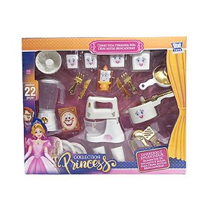 Brinquedo Show Cozinha da Princesa Com 22 Peças - Zuca Toys