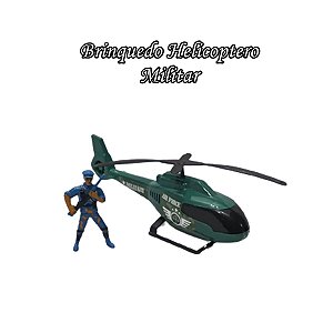 Brinquedo Helicoptero Militar + Boneco
