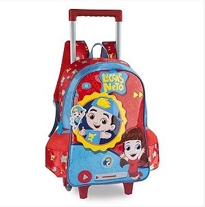 Mochila Escolar Infantil Luccas Neto C/Rodinha C/Som - UP