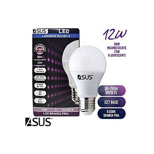 Lâmpada Led 12W Bulbo Fria Soquete E27 Bivolt  - ASUS