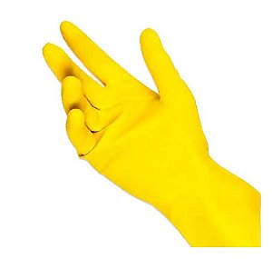 Luva Látex Para Limpeza Tamanho P-6 Amarela - Bestfer