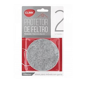 Protetor De Móveis Redondo 8,5 Cm De Feltro CK4020 - Clink