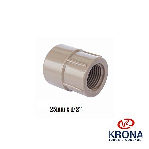 Luva Soldável Rosca 25mm x 1/2" - Krona