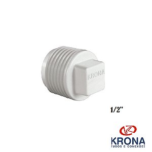 Plug Roscável 1/2" PVC Branco 0293 - Krona