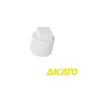 Plug Roscável 1/2" PVC Branco - Akato